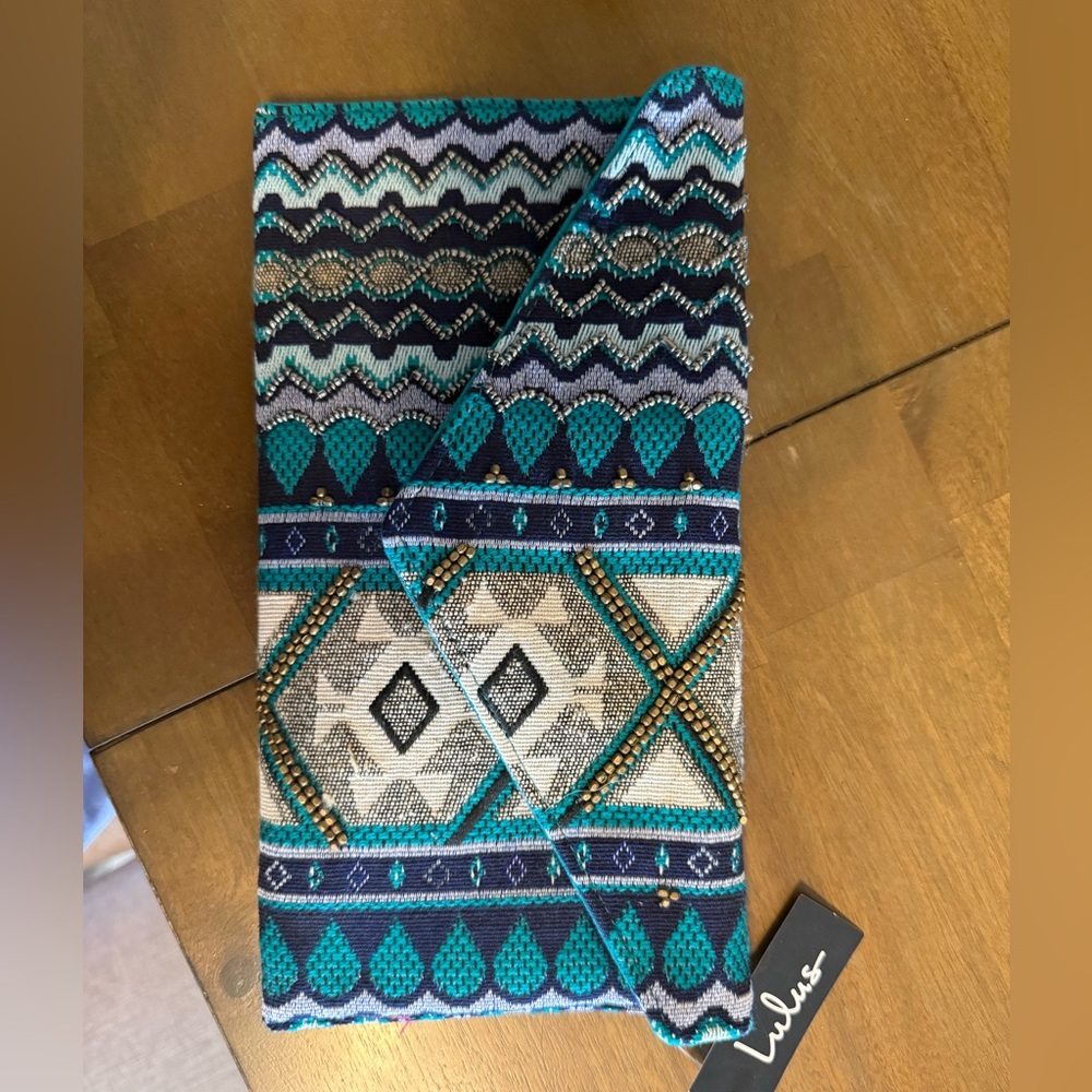 Lulus Geometric Pattern Clutch
